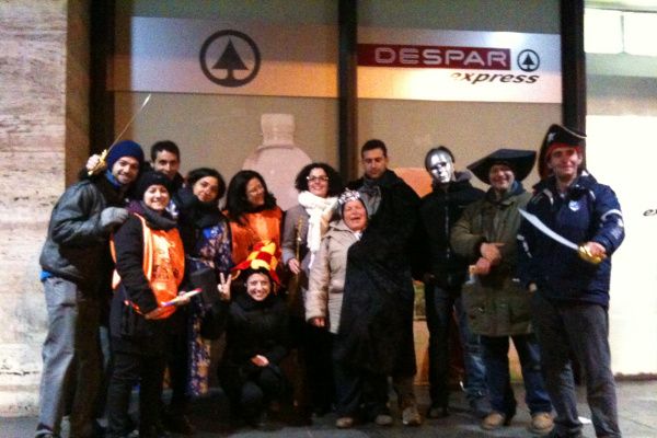 carnevale alla stazione Termini
